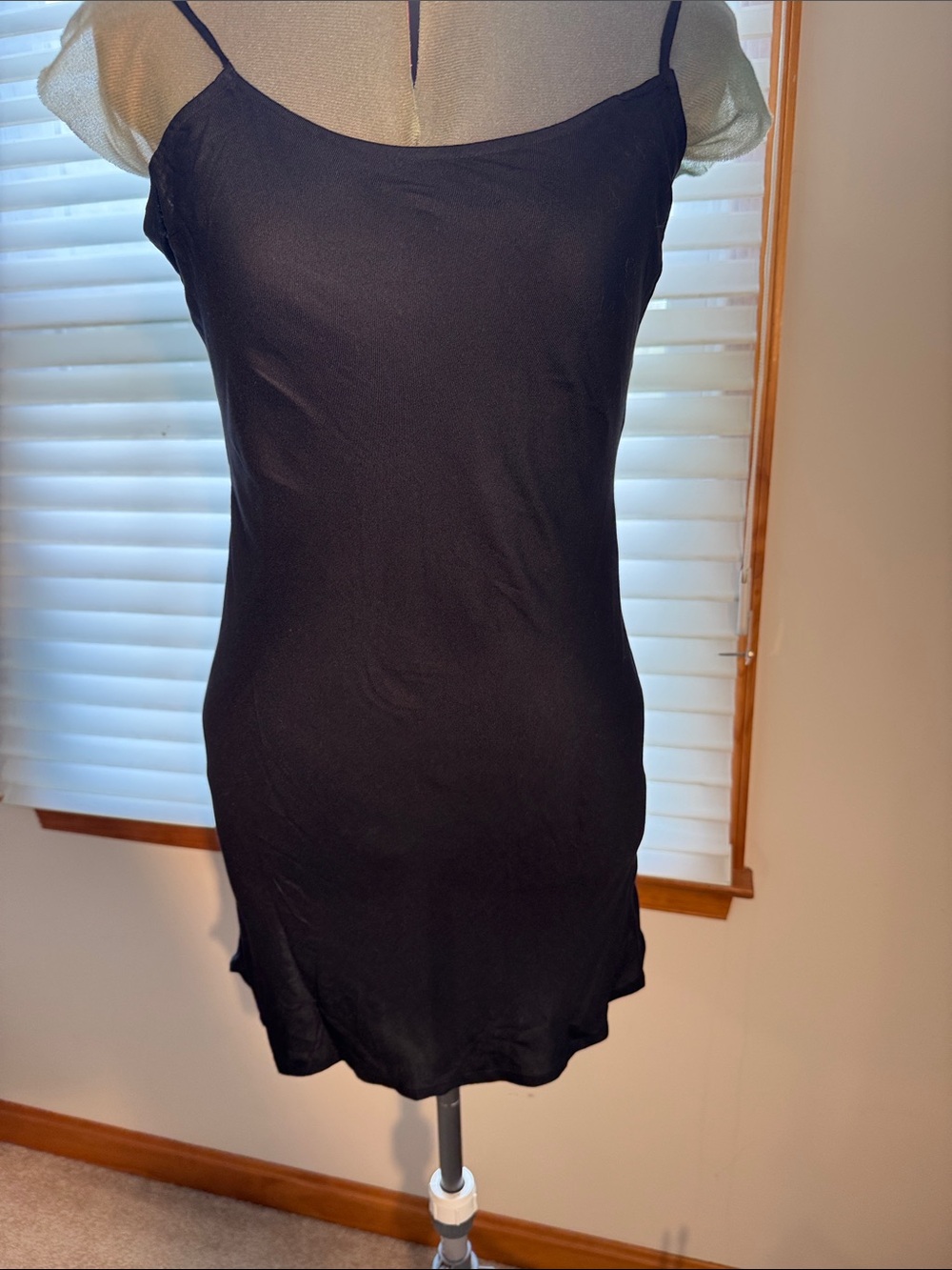 Cotton On Black Mini Dress - Simple Slip Style Size Medium